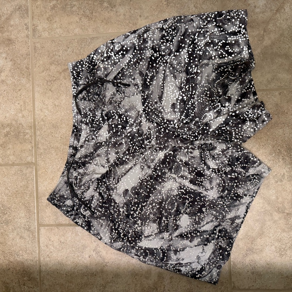 lululemon athletica Black and White Athletic Shorts